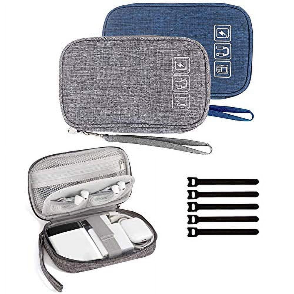 Cable Organizer Bag, 2PCS Travel Cord Organizer Pouch Small