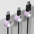 thumbnail image 1 of Cable Organizer Clips 3 Pack for Desk – Cord Holders for Charging Cables, USB Wires, Phone Charger Management – Small Desktop Cable Management Clips for Home Office, 1 of 6