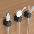 thumbnail image 1 of Cable Organizer Clips with Self Adhesive Backing for Desk and Home Office Flexible Holders for Phone Charger Cords Easy Install No Tools Needed, 1 of 5