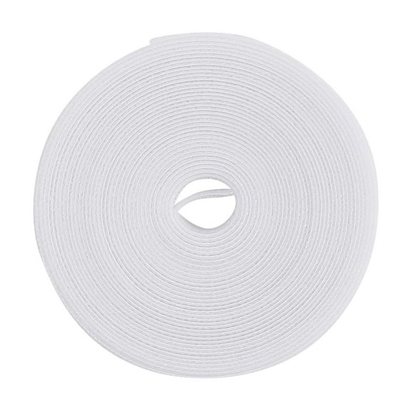 Cable Organizer, Reusable Hook And Loop Cable Ties, Adjustable Cord Management For Tv, Computer, Home, Office, Travel - White