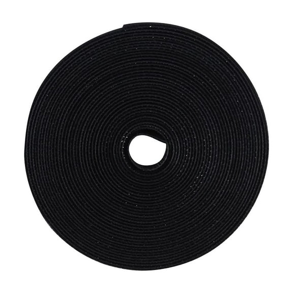 Cable Organizer Straps, Adjustable Hook And Loop Cord Ties For Cable Management, Reusable Fastening Wraps For Tv, Computer, Office, Home, Travel - Black