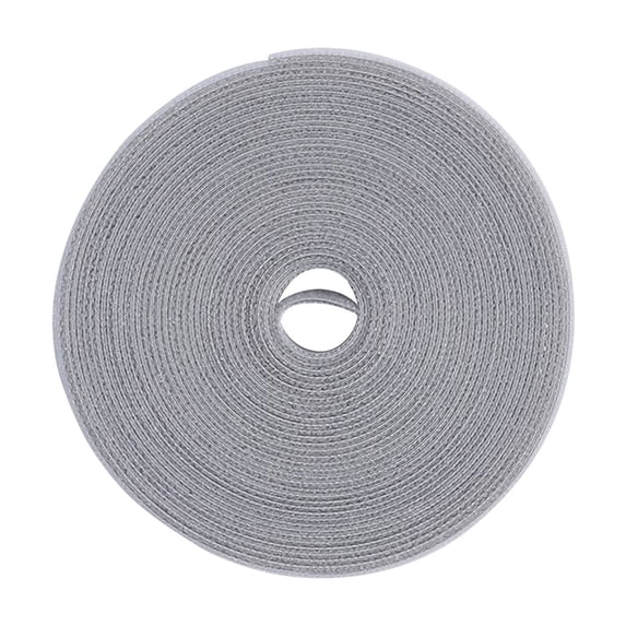 Cable Organizer Straps, Reusable Hook And Loop Cord Ties For Cord Management, Adjustable Fastening Tape For Tv, Computer, Home, Office - Light Gray