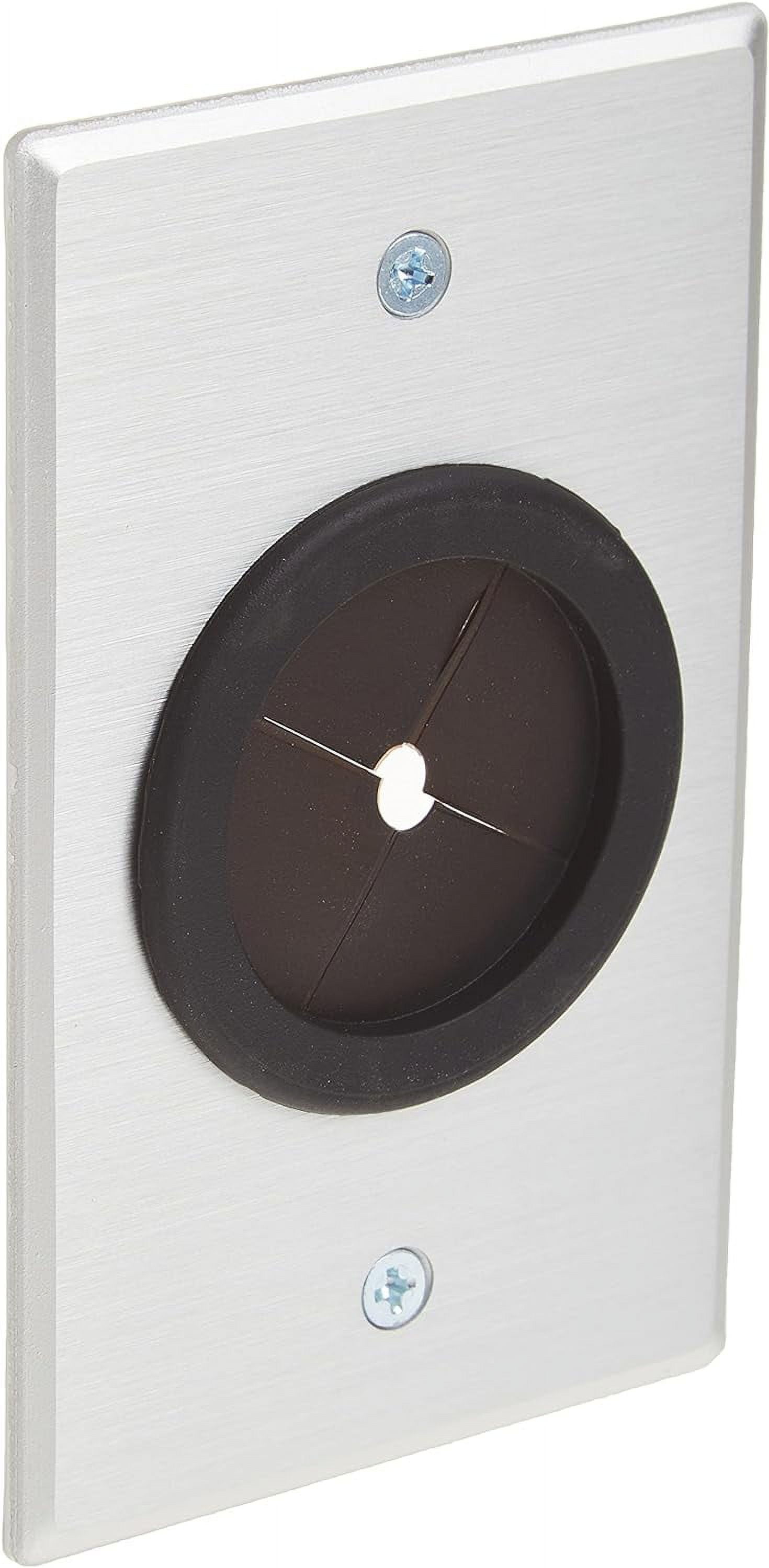 Cable Pass Through With Rubber Grommet, Grommet Wall Plate Works As