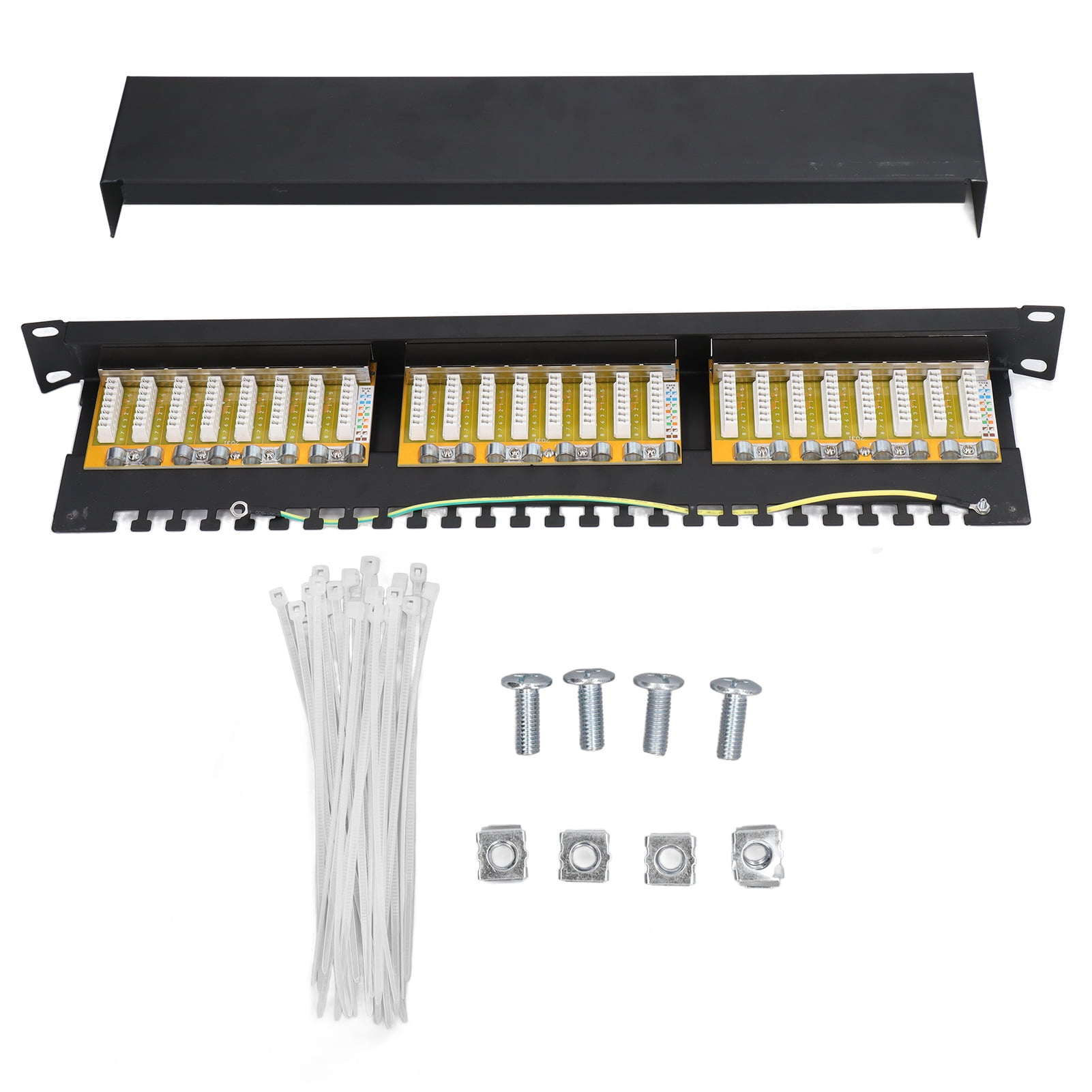 Cable Patch Panel, Patch Panel 24 Port Easy To Install For Management