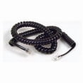 thumbnail image 1 of Cable Phone Rj11M-M 12 Ft  Blk Modular Handset Coiled, 1 of 1