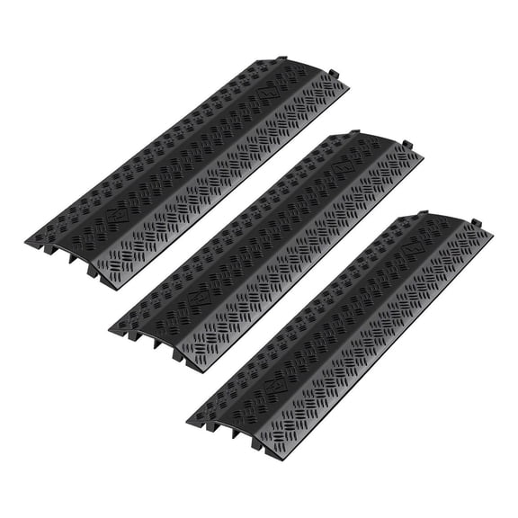 Cable Protector Ramp - 17 Inch Drop Over Cable Cover, 500 lbs Capacity