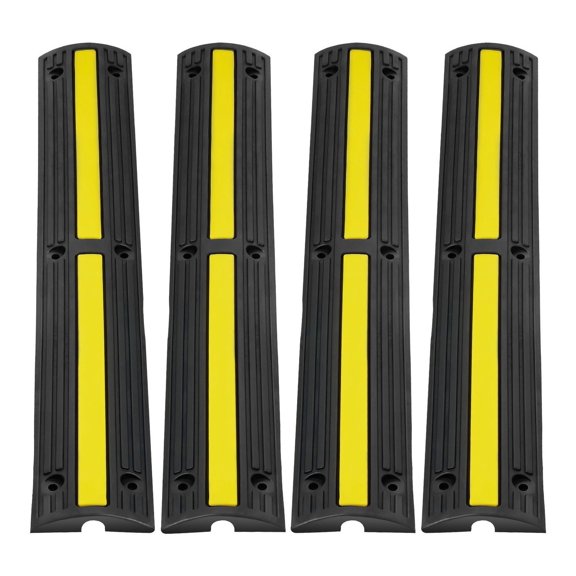 Cable Protector Ramp - 3.28ft, 4 Pack - 18000lbs Capacity