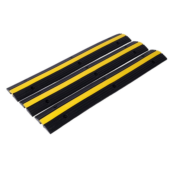 Cable Protector Ramp Rubber Speed Bumps 2 Pack of 1 Channel 6600Lbs ...