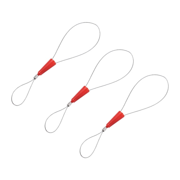Cable Puller 3 Pcs Wire Traction Tool Set Durable Fish Tape Cable Puller Red for Professional Wire Management