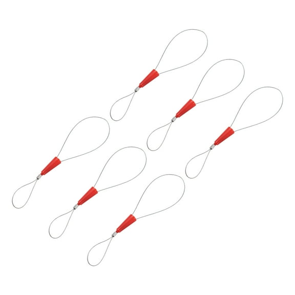 Cable Puller 6 Pcs Wire Traction Tool Set Durable Fish Tape Cable Puller Red for Professional Wire Management
