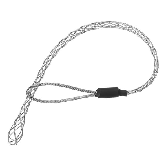 Cable Pulling Grip 0.9FT Wire Mesh Puller Socks Grip Single Head Galvanizing Steel for 6-10mm Cable(Black)