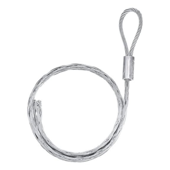 Cable Pulling Grip 3.4FT Anti-slip Galvanizing Steel for 18-25mm/0.71-0.98 inch Cable(Silver)