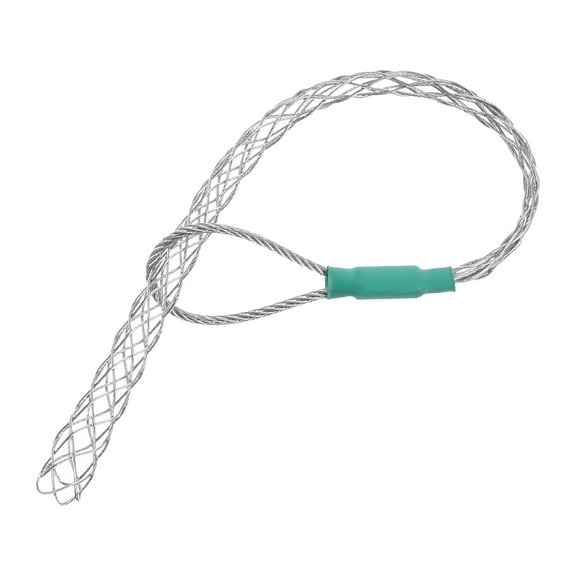 Cable Pulling Socks Grip, 1.2 Ft Wire Mesh Puller Socks Grip for 12-15mm/0.47-0.59" Cable, Anti-Slip Single Head