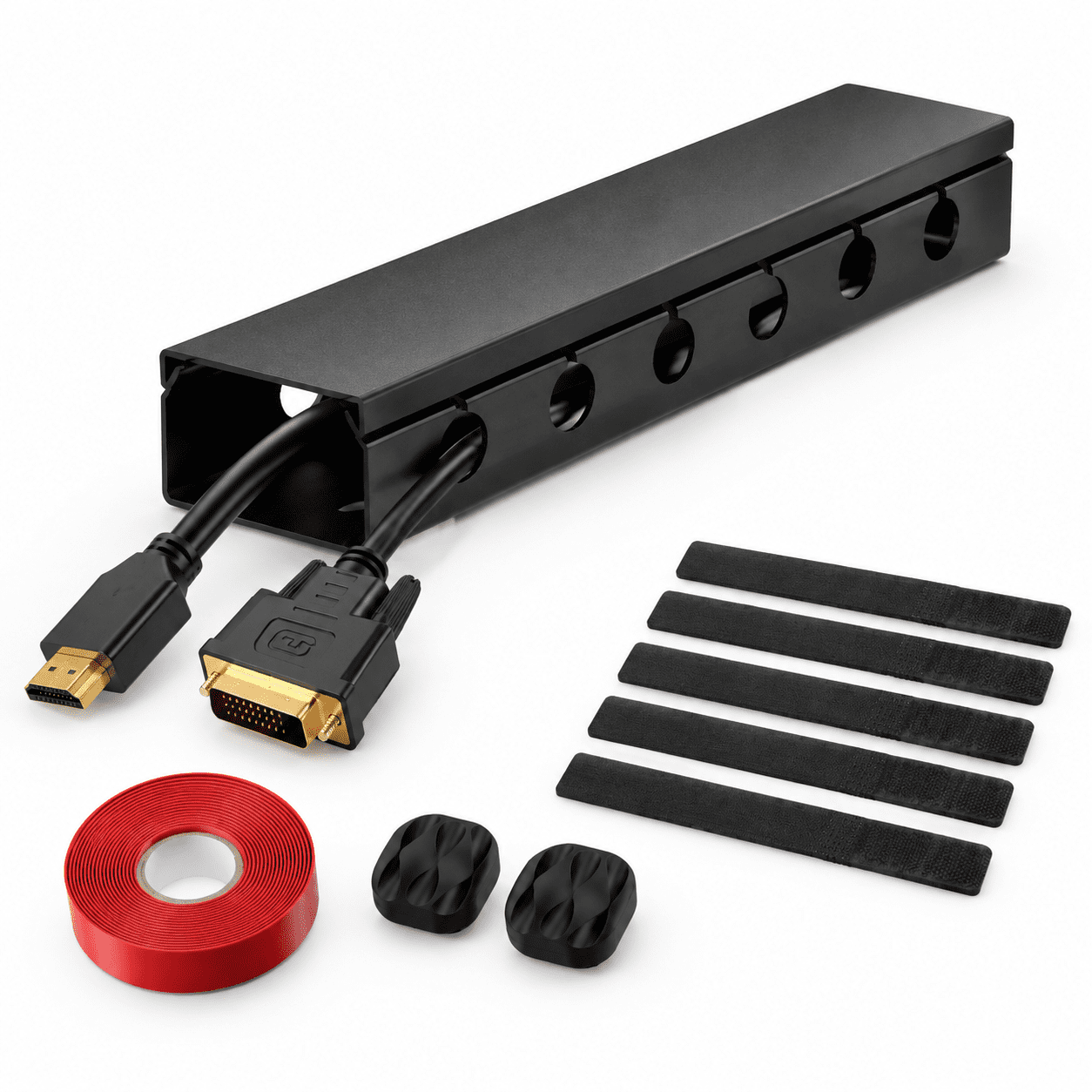 Cable Raceway 77in Wire Covers Under Desk Management 5-pack - Walmart.com
