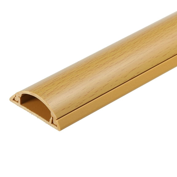 Cable Raceway Cord Cover for Wall 39"Lx1.2"Wx0.4"H Cord Hider Channel Wood Color for TV Wire Management