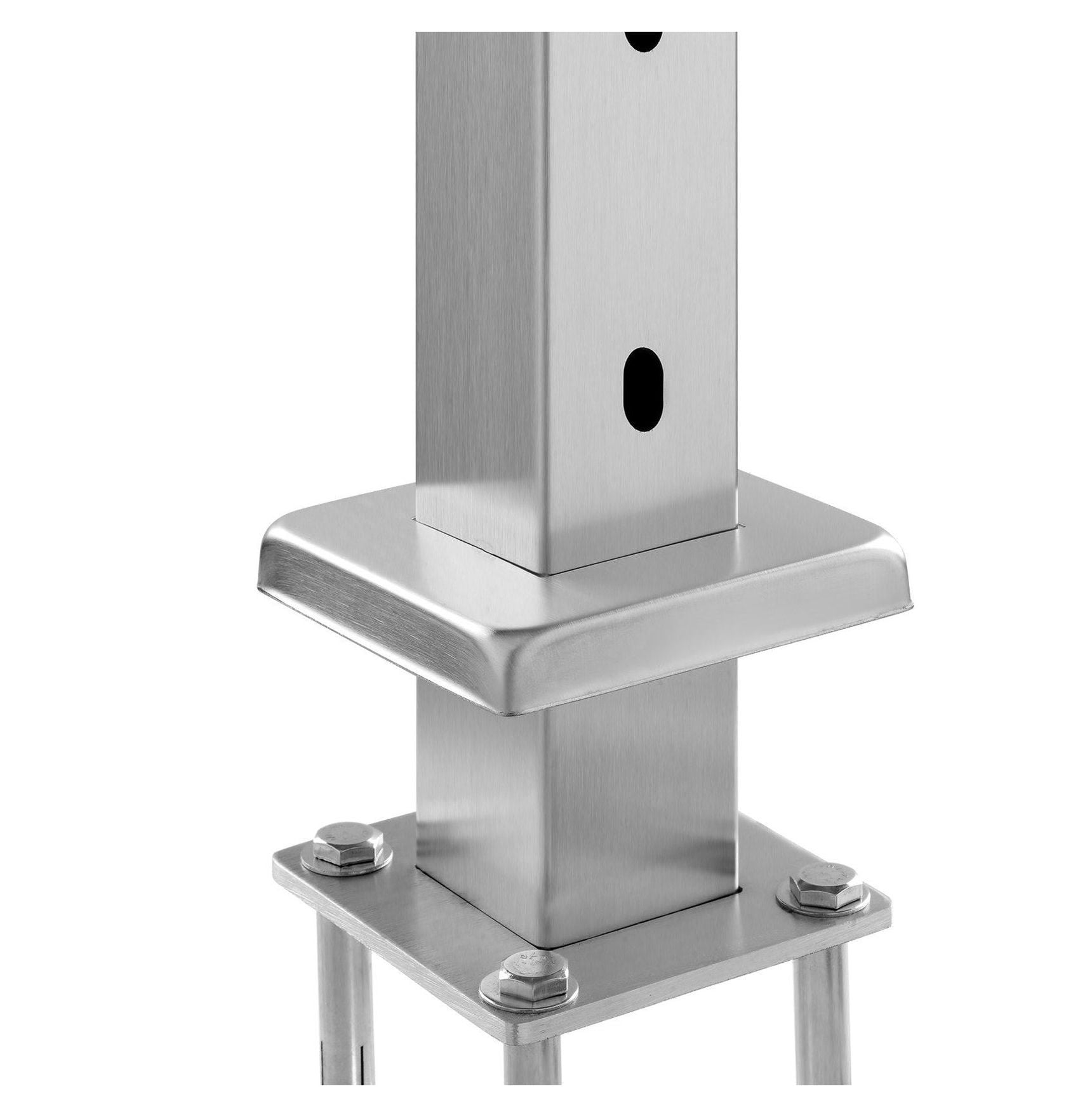 Cable Railing Post 36", Stainless Steel, Horizontal Cable Railing, 10 ...