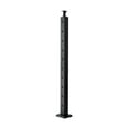 thumbnail image 1 of Cable Railing Post, 36x2x2 Inch Stair Railing Post, with Pre-Drilled 30° Angled Holes, Stainless Steel Cable Rail Post with Horizontal and Curved Bracket, 1-Pack, Black, 1JZLGZXHS914YIVIS001V0, 1 of 9