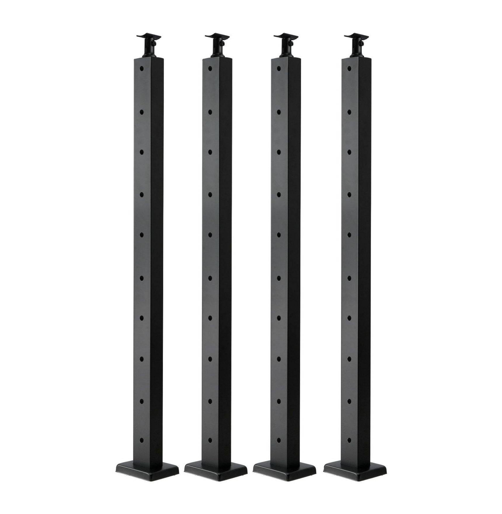 Cable Railing Post 4-Pack, 36 Inch Black Stainless Steel, Horizontal ...