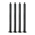 thumbnail image 1 of Cable Railing Post 4-Pack, 36 Inch Black Stainless Steel, Horizontal-Hole Deck Posts, Pre-Drilled, Railing System for Deck & Stair, 3" Spacing, 1 of 5