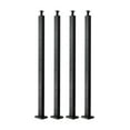 thumbnail image 1 of Cable Railing Post 4-Pack, 36" Stainless Steel Deck Railing Posts, Horizontal-Hole, Black, Pre-Drilled, for Deck, Stair, Porch, 1 of 9