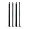 thumbnail image 1 of Cable Railing Post 4-Pack, 42" Black Stainless Steel Deck Railing Posts with Pre-Drilled Holes, Horizontal Railing Kit for Stairs, Porch & Garden, 1 of 5