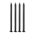 thumbnail image 1 of Cable Railing Post 4-Pack, 42" Stainless Steel Deck Railing Posts, Horizontal-Hole, Black Finish, Pre-Drilled, for Decks, Stairs & Balconies, 1 of 5