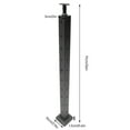 thumbnail image 1 of Cable Railing Post Deck Railing 36''x2''x2'' Black Post W/ Pre-Drilled Holes Two Sides, 1 of 11
