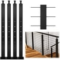 thumbnail image 1 of Cable Railing Post Railing Column 36"x2"x2" Level drilled Post Adjustable Top, 1 of 19