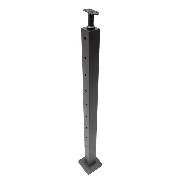 Cable Railing Post Stainless Steel Stair Post with Top Holder Bracket Stair Railing System kit for Balcony Deck Steps Patio Porch36*2*2in