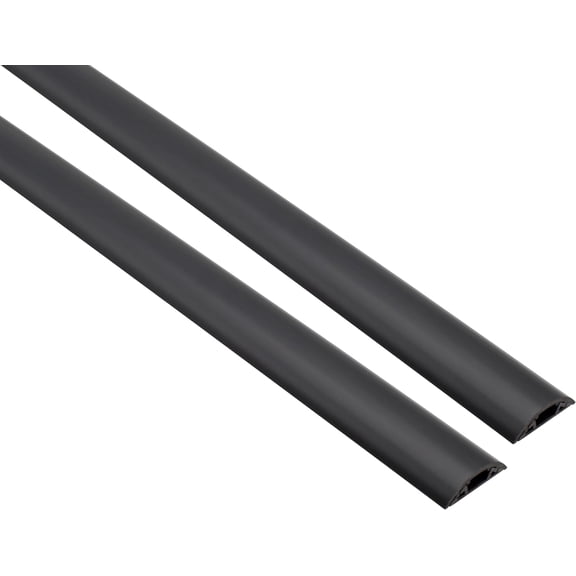 Cable Shield Floor Cord Cover CSX-1 PVC Wire Protector 58 Inch - Black (Pack of 2)