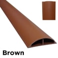 thumbnail image 1 of Cable Shield PVC Foor Cord Cover - Model: CSX-5 - Length: 59" - Color: Brown - 1 Piece, 1 of 3