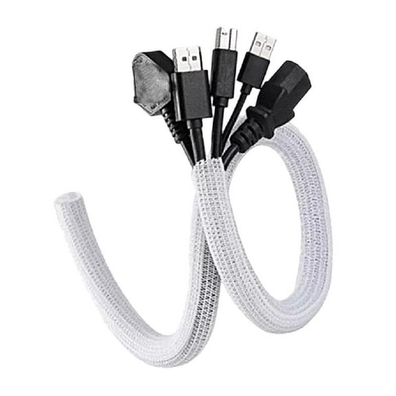 Cable Sleeve Cover Pet Chew Resistant Cord Protectors For Home Office PC