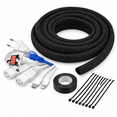 Cable Sleeve Split-sleeving 10ft-1.5inch Cord Management Wire Protector ...