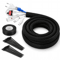 Cable Sleeve Split-sleeving 35ft-3/4inch Cord Management Wire Protector ...