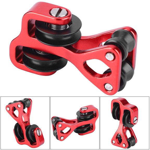 Cable Slide String Splitter Aluminium Alloy Archery Compound Bow Cable Slide, Sturdy and sturdy with Wheel, Glide Cable Slide for Compound Bows, Lightweight and Smooth, Easy to Install and Remove