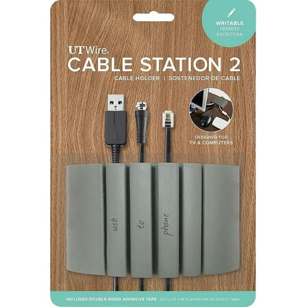 Cable Station 2, 4.75" X 2.75" Gray | Bundle of 5 Each
