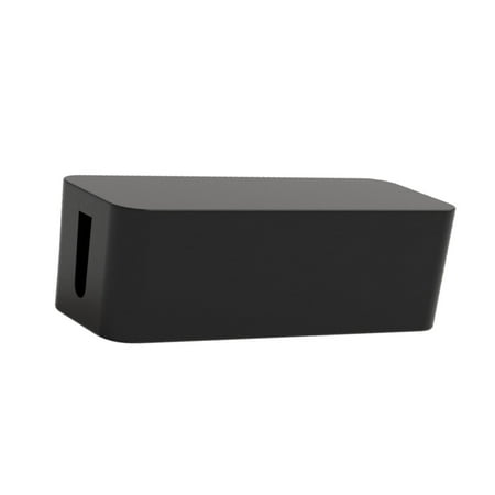 Cable Storage Box Hide Wires & Desk Cable Management Solution Cord Organizer Box Black