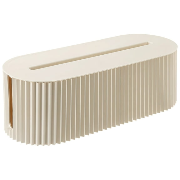 Cable Storage Box Organizer, Cord Storage Organizer Box, Plastic Cable Management Box with Power Strip, 13 in Length, Ideal for Home Office, Dustproof and Water-Resistant