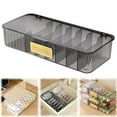 thumbnail image 1 of Cable Storage Organizer Box, Stackable Charger Organizer, Multi-Compartment Tech Accessories Storage, Gray, 1 of 9