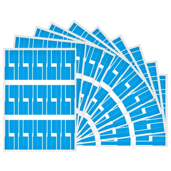 Cable Straps Labels, Tear Resistant Self-Adhesive Write On Cord Tags Cable Tags, Waterproof Wire Cord Label Cable Stickers for Marking & Organizing Cables in Office Home, 10Pcs(Blue,11.7x8.2")