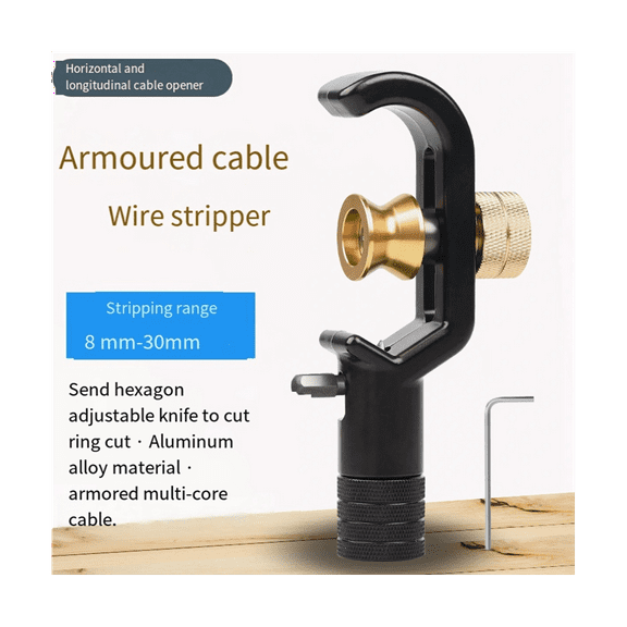 Cable Stripper Cable Stripper 8-30mm Vertical and Horizontal Cable Cutter Ring Cut Multi-Core Optical Cable Casing Tool