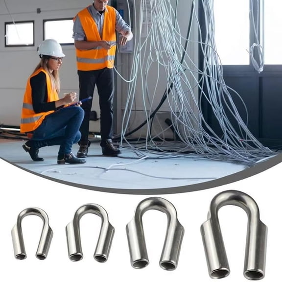 Cable Thimble Stainless Steel Rope Thimble Rope Thimble Rigging for Wire Rope Cable Wire Rope Chain Thimble Racking Tool