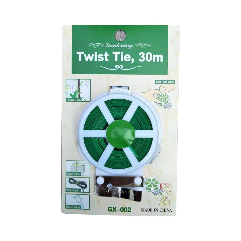 Cable Tie, 30M/50M, Green Cable Ties With Cutter, Garden Plant Ties