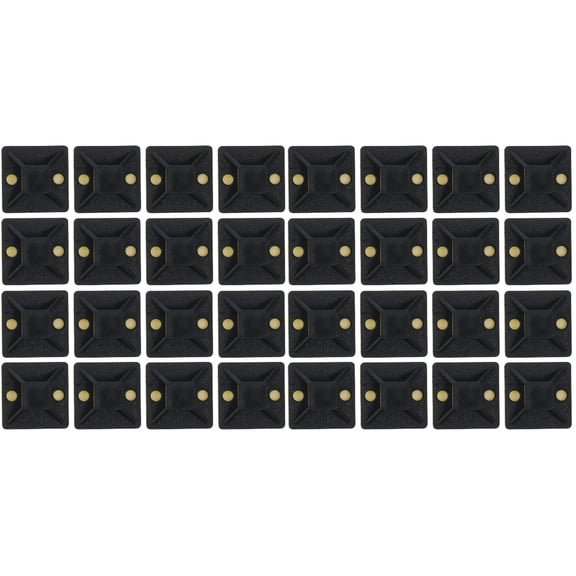 Cable Tie Base 200 Pcs Wire Downs Zip Mounting Squares Binder Mounts Holder Abs