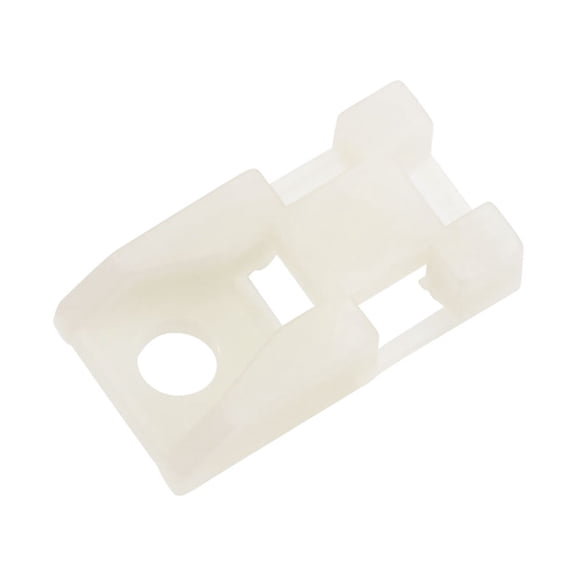 Cable Tie Base Saddle Type Mount Wire Holder Permanently Anchor To Wall Desk 24x13x6mm Beige 50 pcs