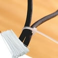 thumbnail image 1 of Cable Ties under $5! Yannianjz Nylon Cable Ties, 100pcs Zip Ties, White Cable Ties, Heavy Duty Wire Ties, Weather Resistant Cable Ties for Home Office Industrial, 1 of 6