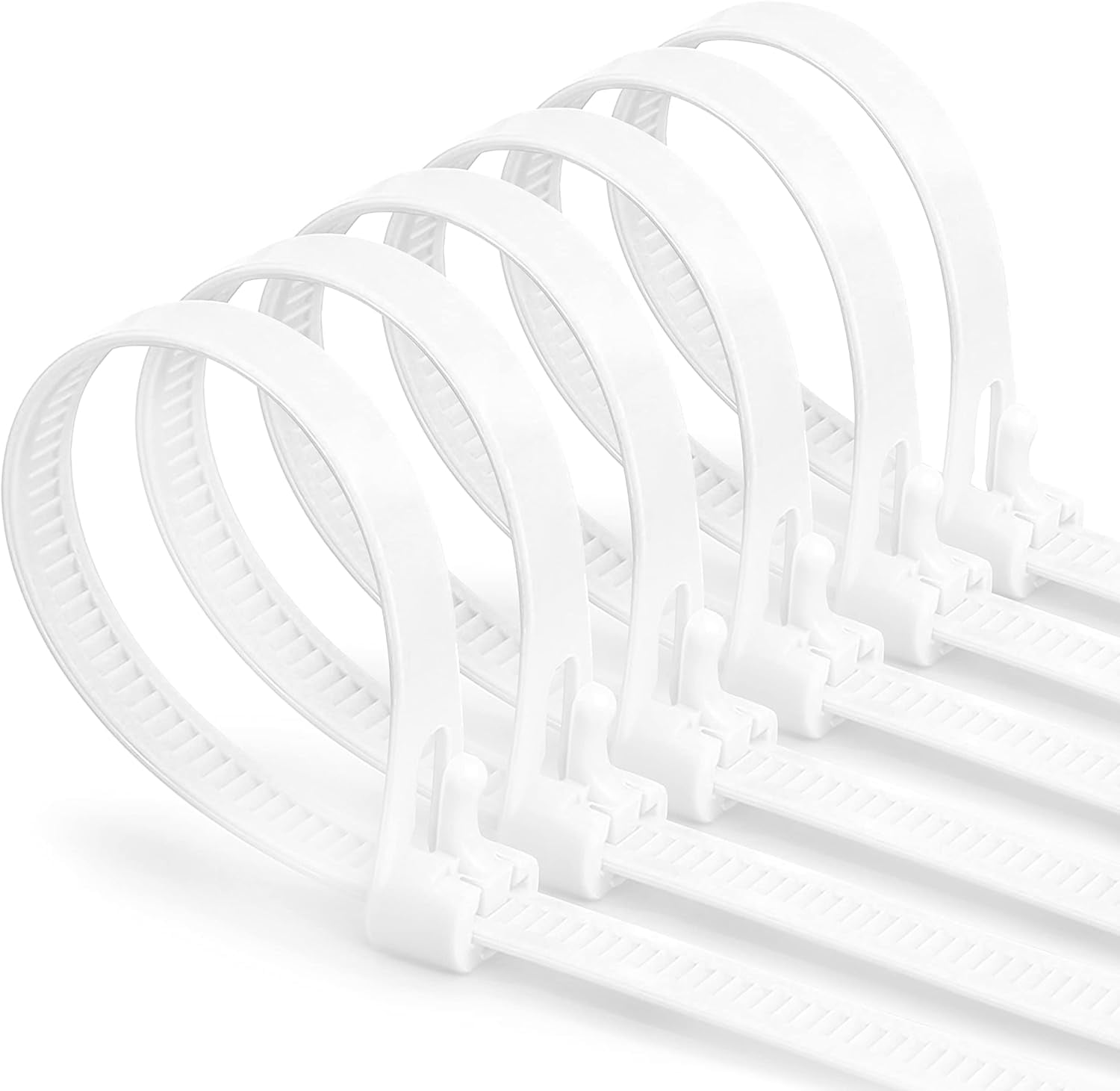 Cable Ties, Heavy Duty, Cable Ties Reusable, Loop Cable Tie, Pack of