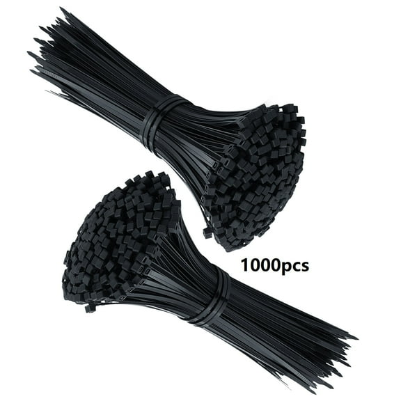 Cable Ties Plastic Zipties Low Profiles Cable Ties For Cable Management Building Office Fence Plant Black Tie Wraps