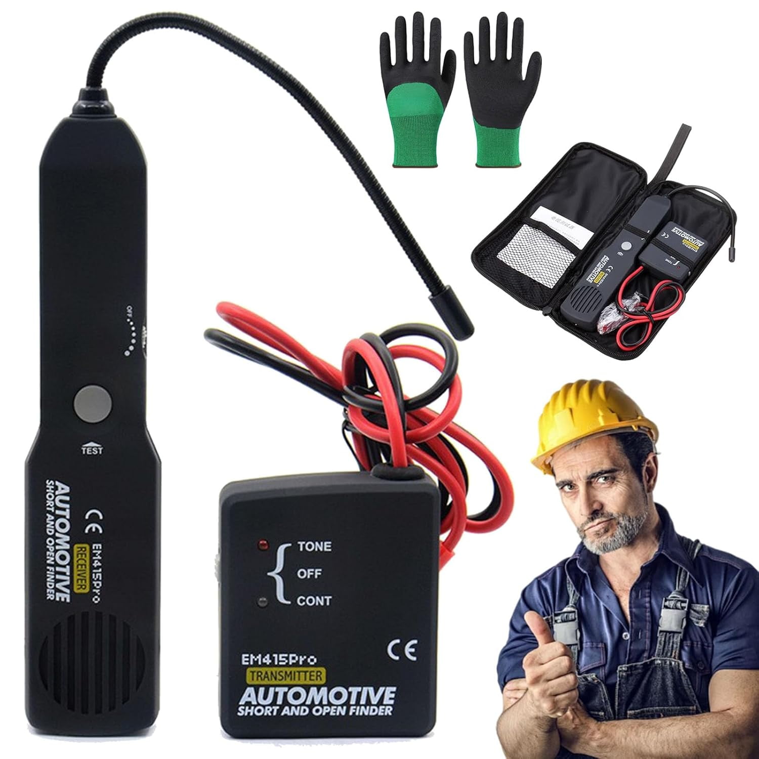 Cercafili Per Auto 6-42V - Tester Circuiti Aperti E Corti Con Tracciatore - Senza Batteria