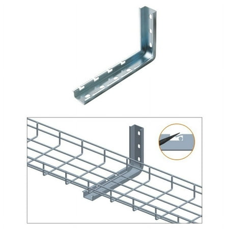 Cable Tray L Wall Bracket, 8", Zinc